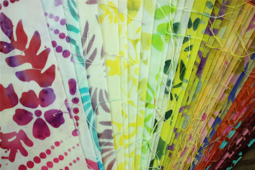 Charm Pack - 40 x 5" Squares of Cotton Batik