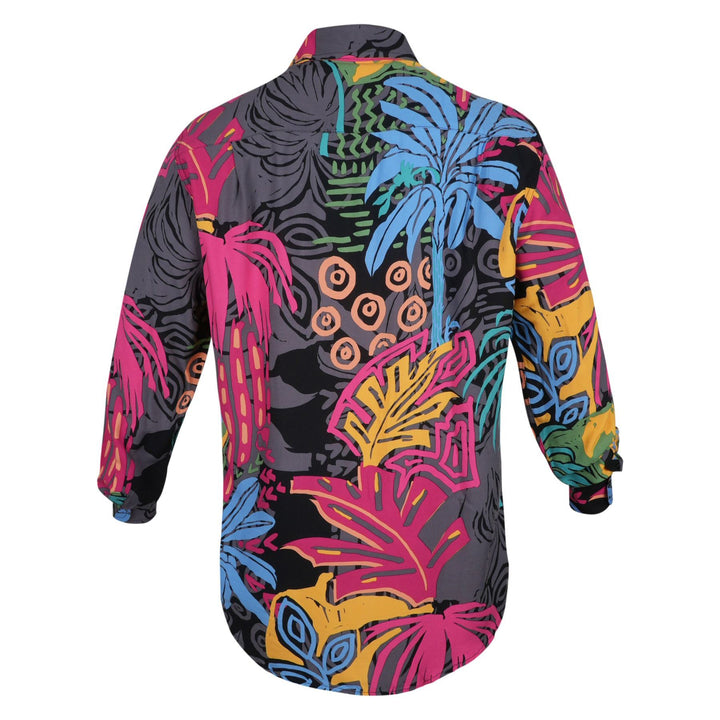 Regular Fit Long Sleeve Shirt - Infrared Jungle