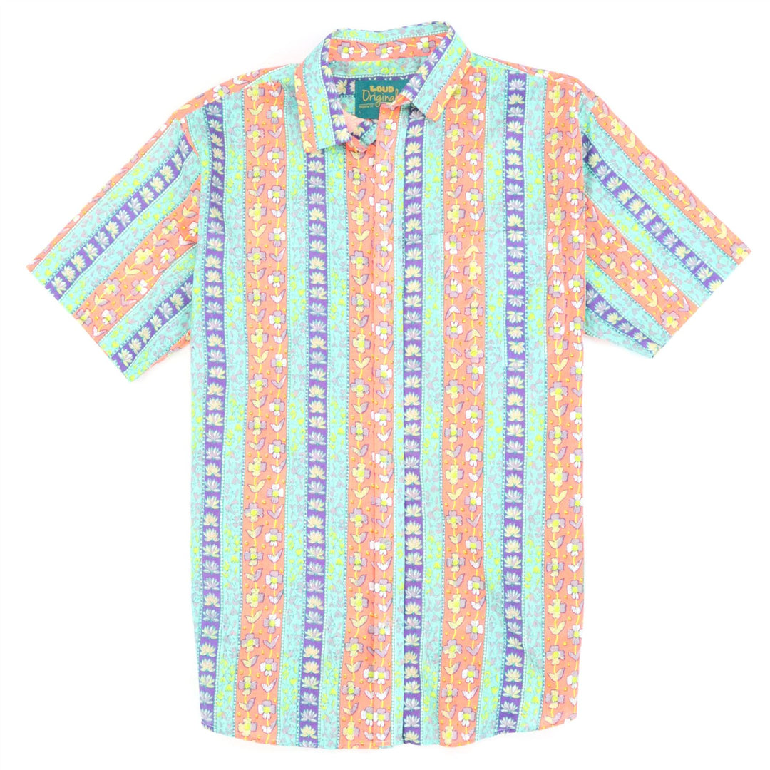 Regular Fit Short Sleeve Shirt - Folk Stripe