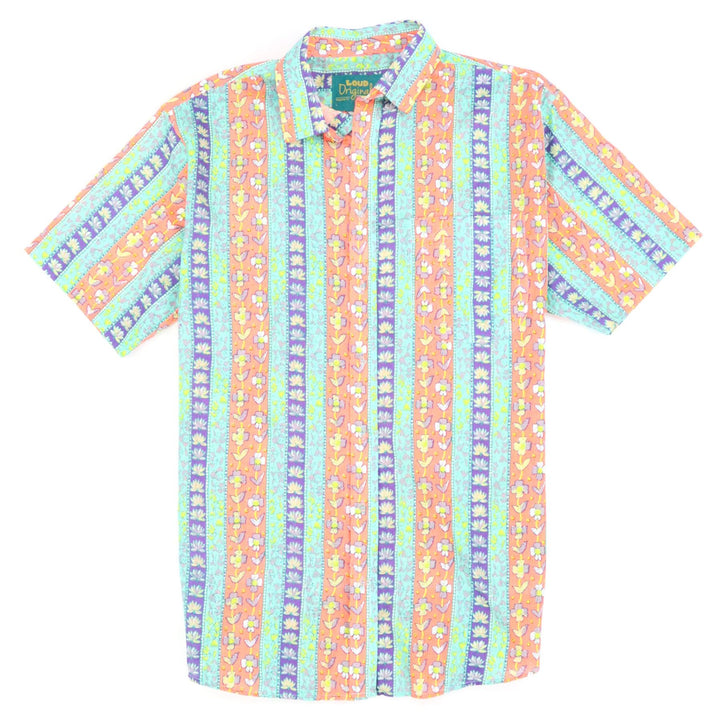 Regular Fit Short Sleeve Shirt - Folk Stripe