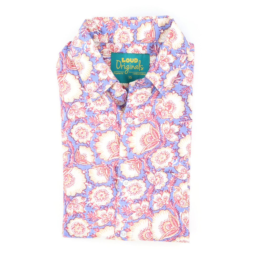 Regular Fit Short Sleeve Shirt - Lavender Drift