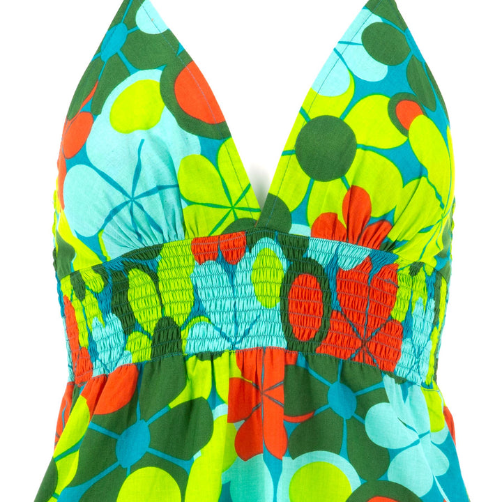 Halter Neck Beach Dress - Petal Power