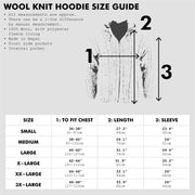 Wool Cable Knit Hooded Jacket - Deep Taupe