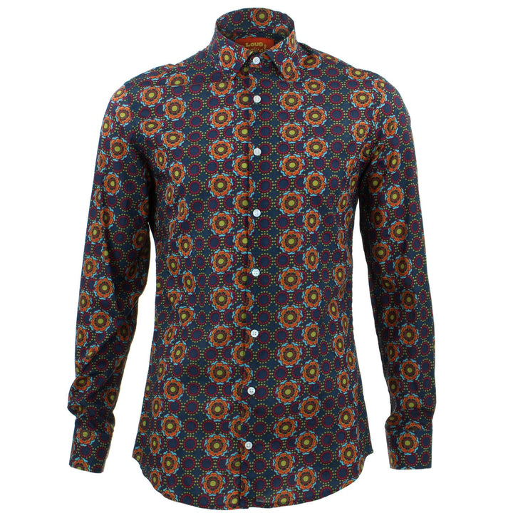 Tailored Fit Long Sleeve Shirt - Poppy Dots