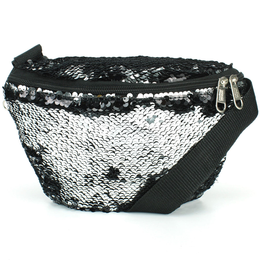 Sequin Bumbag - Silver