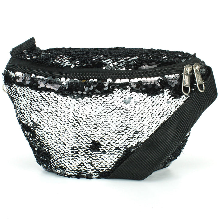 Sequin Bumbag - Silver