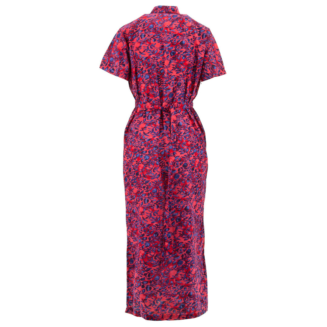Mandarin Maxi Dress - Vibrant Leaf