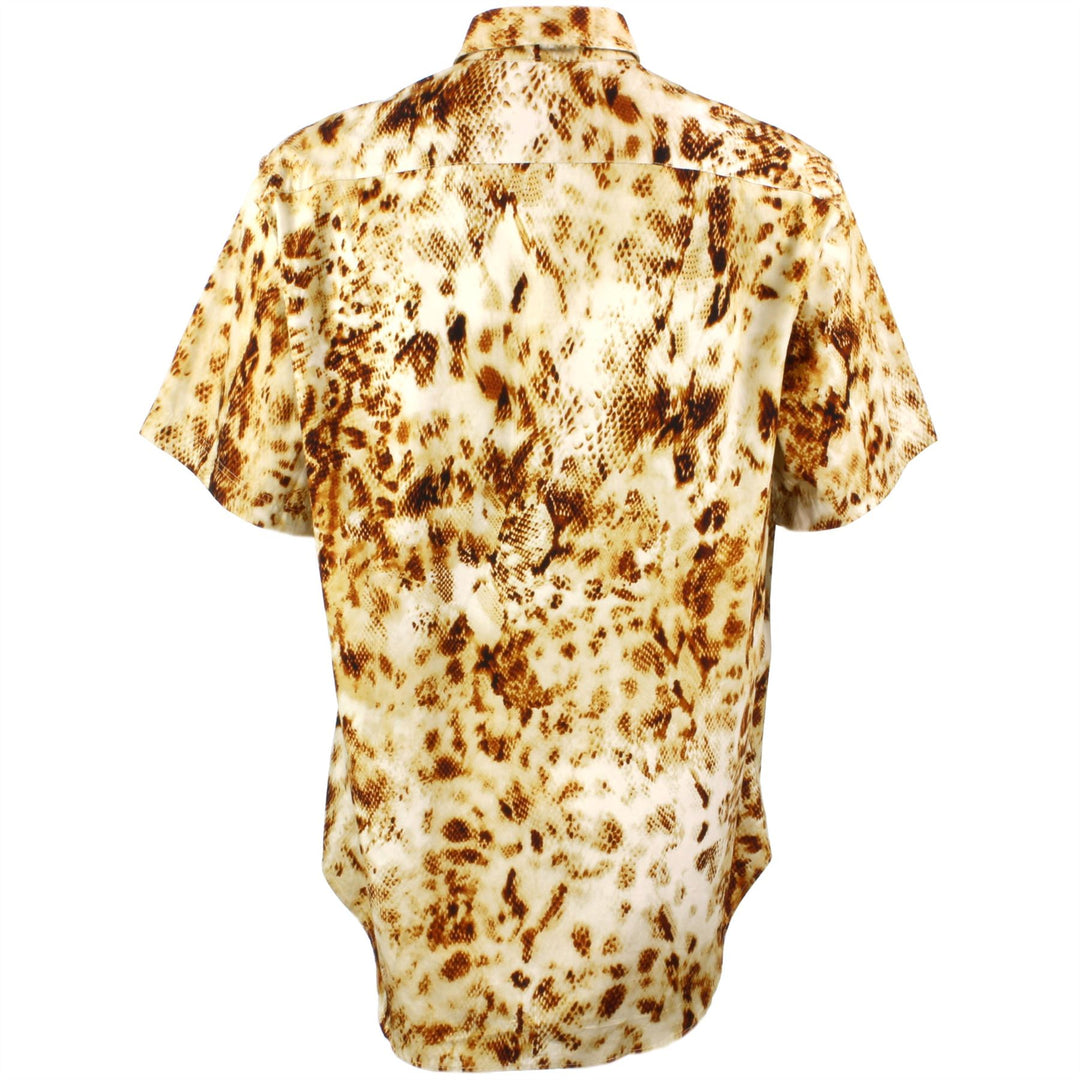 Regular Fit Short Sleeve Shirt - Abstract Snakeskin