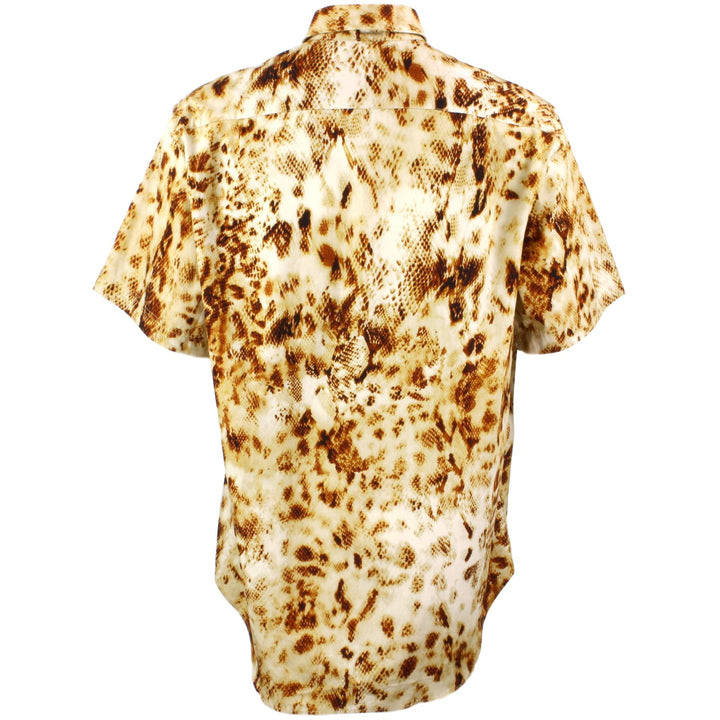 Regular Fit Short Sleeve Shirt - Abstract Snakeskin