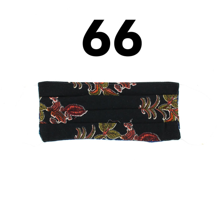 100% Cotton Handmade Pleated Face-Mask