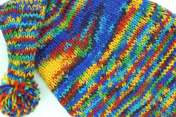 Wool Knit 'Papa Noel' Night Cap Hat - SD Rainbow