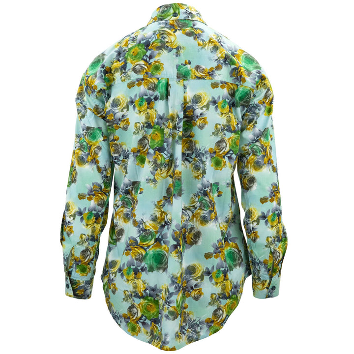 Classic Women's Shirt - Azure Rose Garden