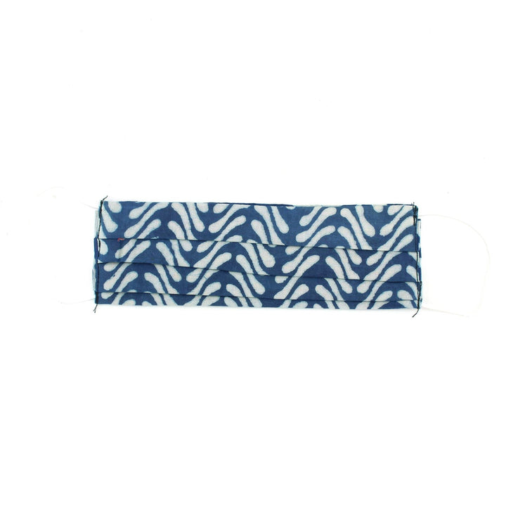 100% Cotton Handmade Pleated Face-Mask