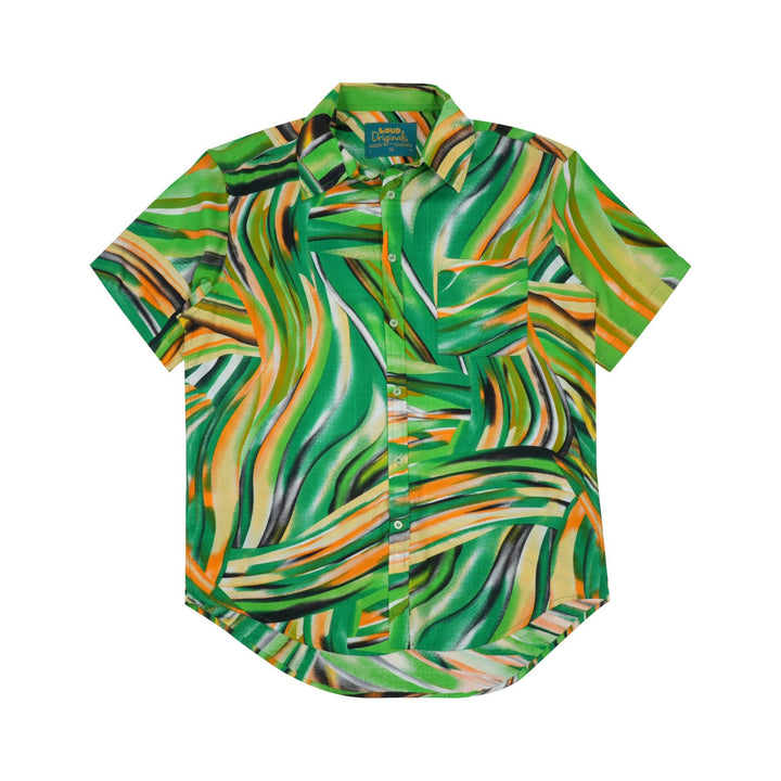 Regular Fit Short Sleeve Shirt - Emeral Wave