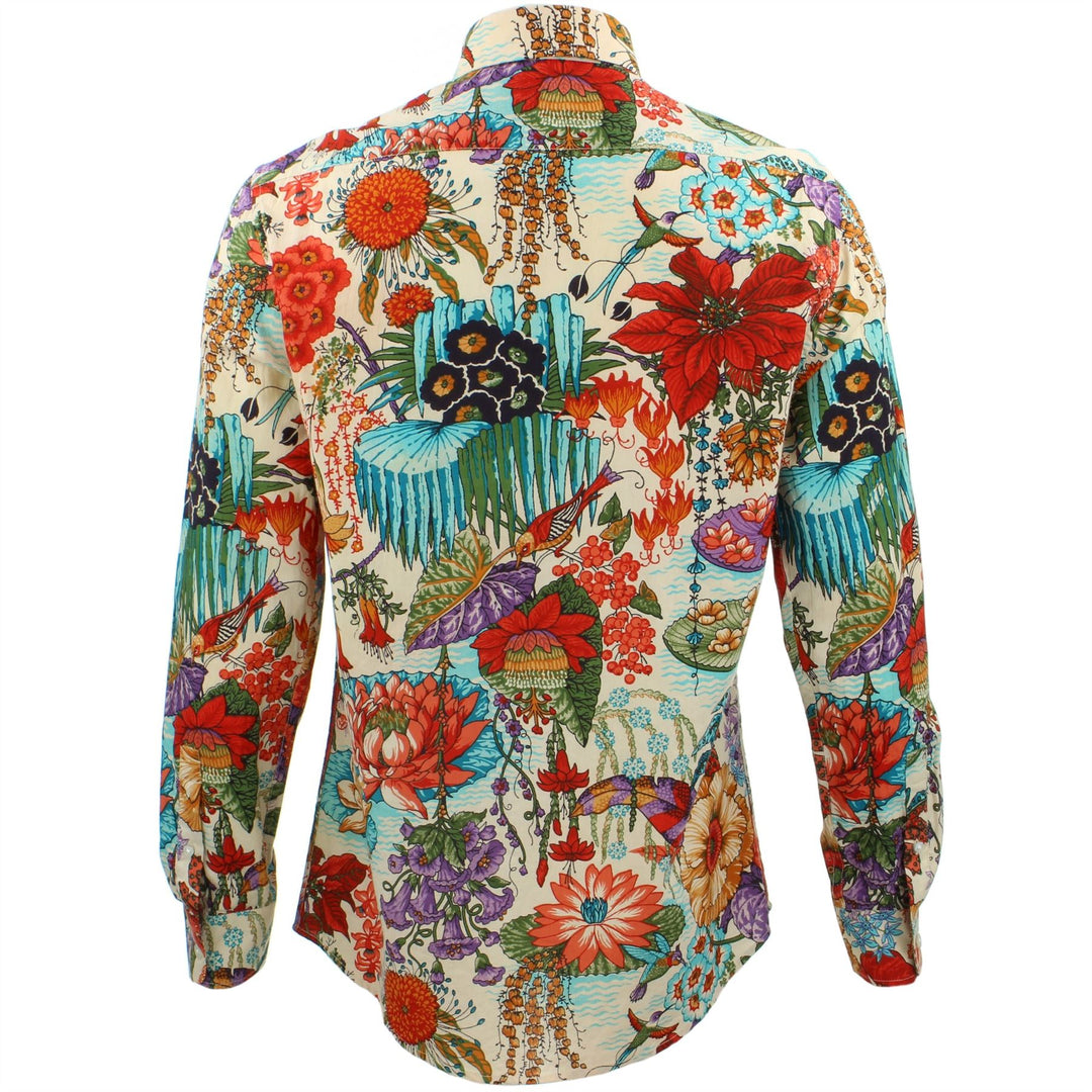 Tailored Fit Long Sleeve Shirt - Japanese Floral