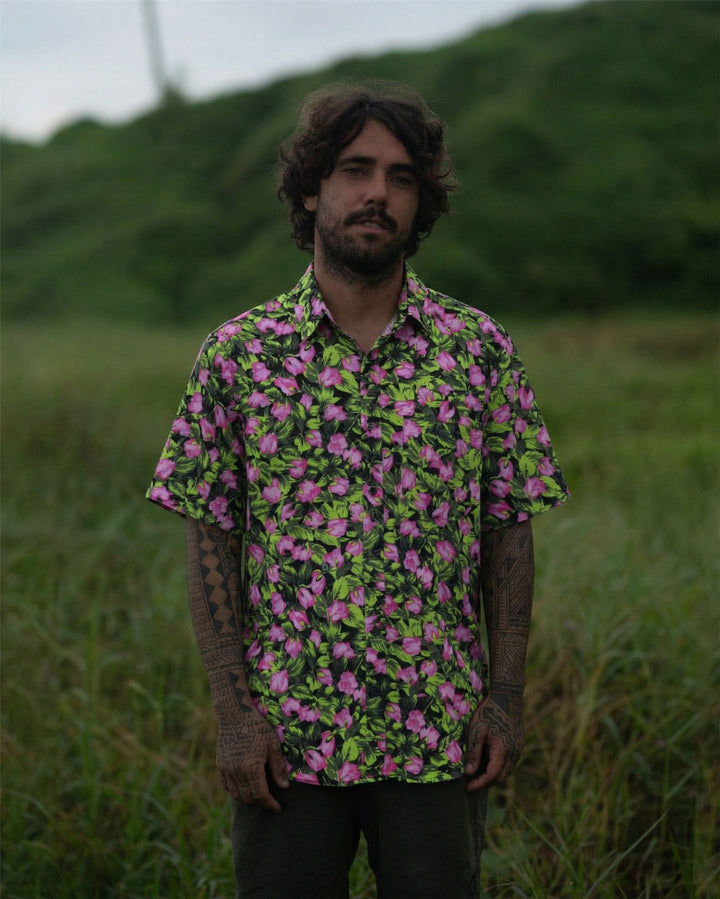 Regular Fit Short Sleeve Shirt - Punk Floral