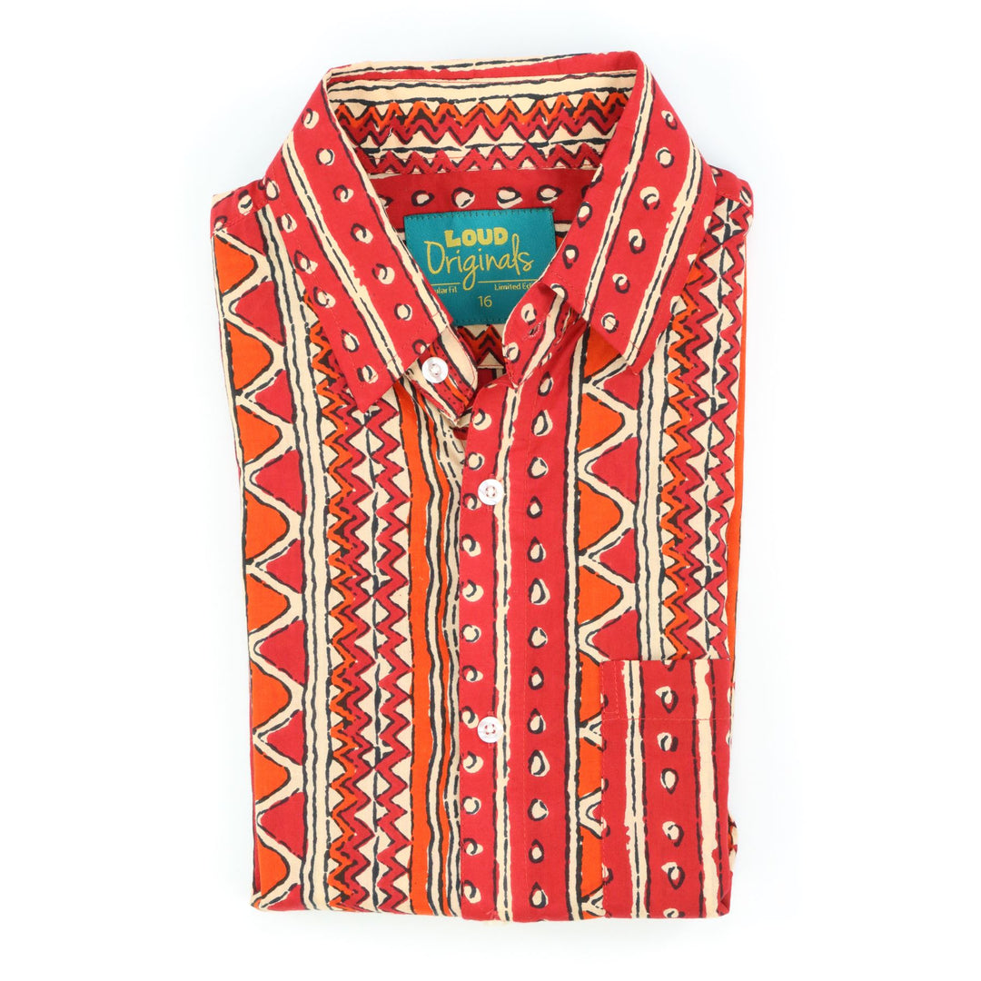 Regular Fit Short Sleeve Shirt - Desert Totem