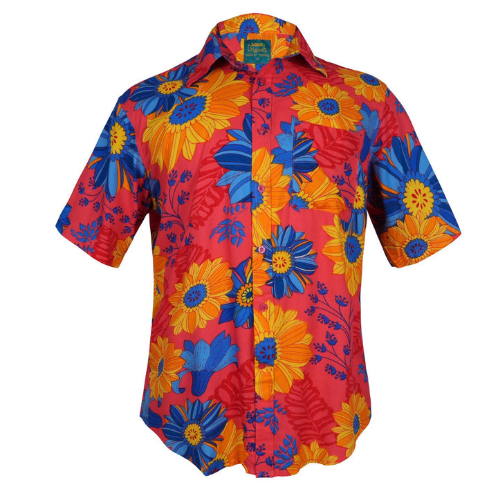 Regular Fit Short Sleeve Shirt - Sunburst Meadow