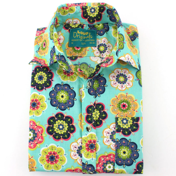 Slim Fit Short Sleeve Shirt - Geometric Floral