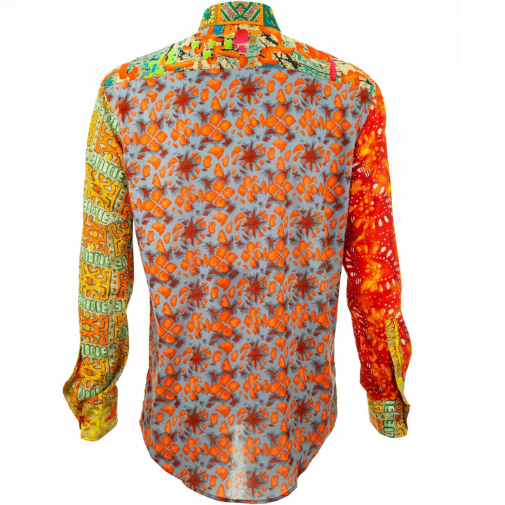 Regular Fit Long Sleeve Shirt - Random Mixed Panel