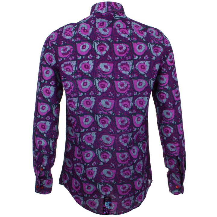Tailored Fit Long Sleeve Shirt - Paint Splatter
