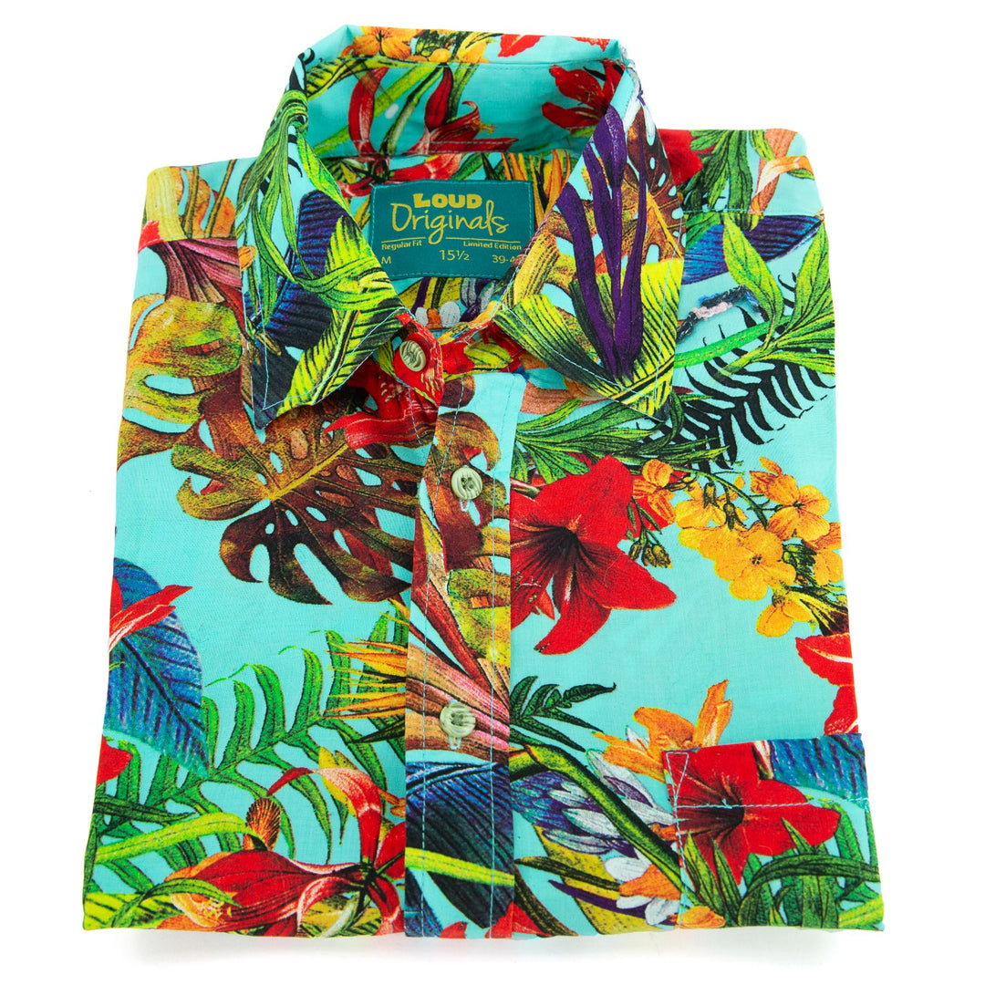 Regular Fit Short Sleeve Shirt - Tropical Lily