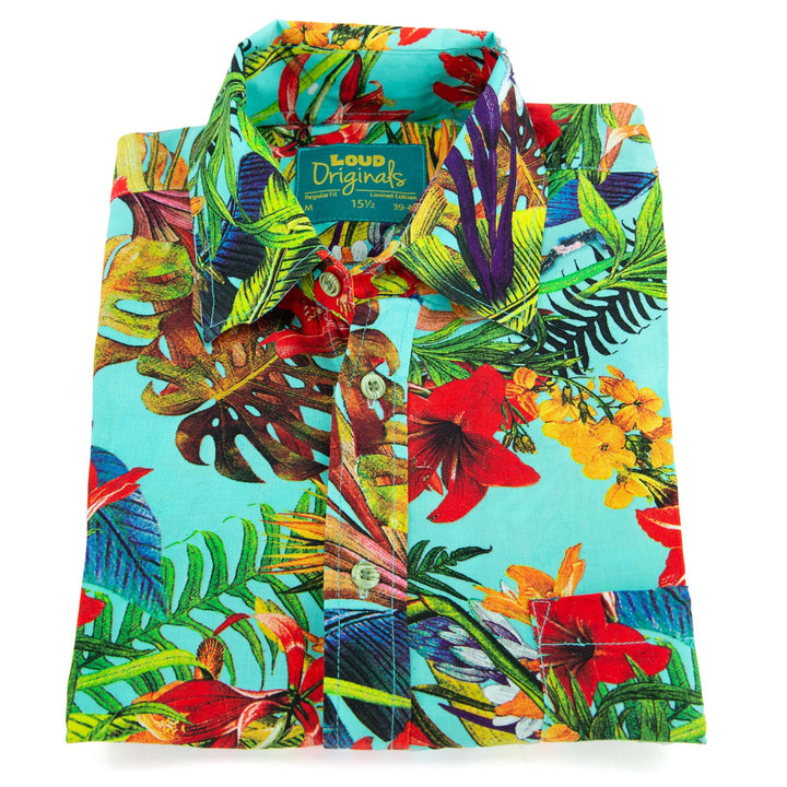 Regular Fit Short Sleeve Shirt - Tropical Lily