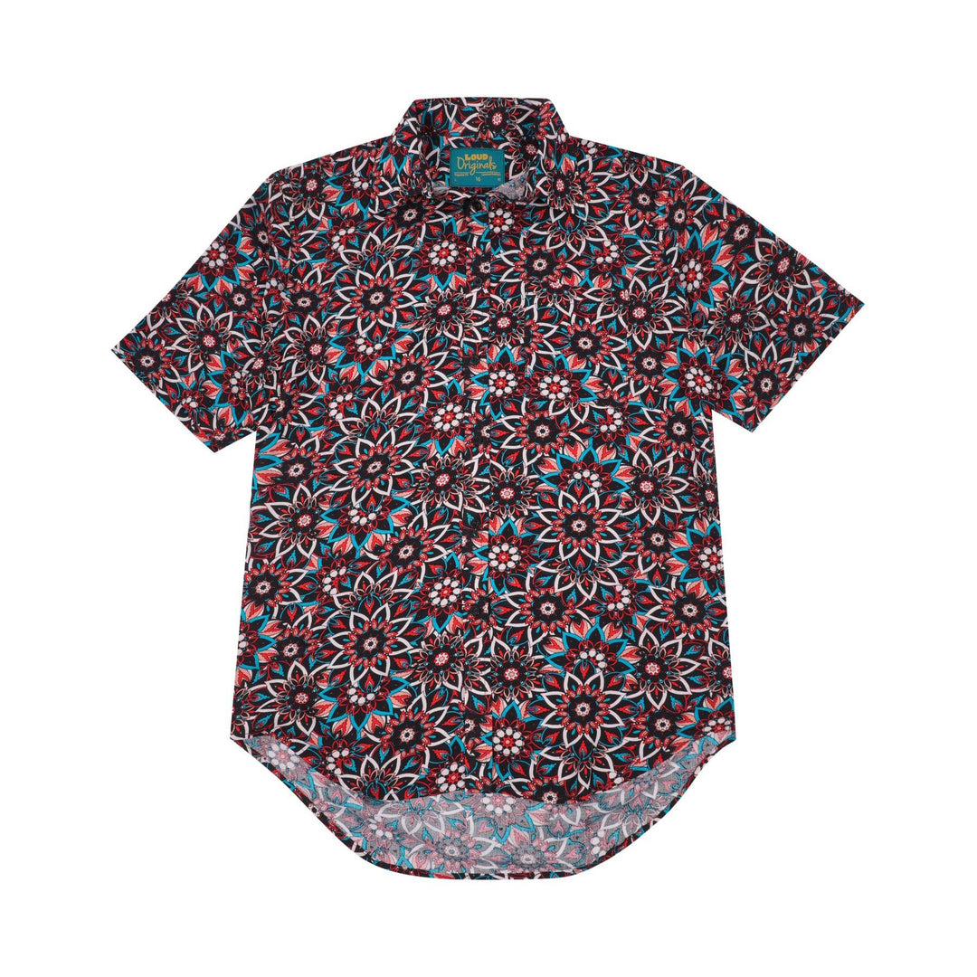 Regular Fit Short Sleeve Shirt - Lotus Kaleidoscope
