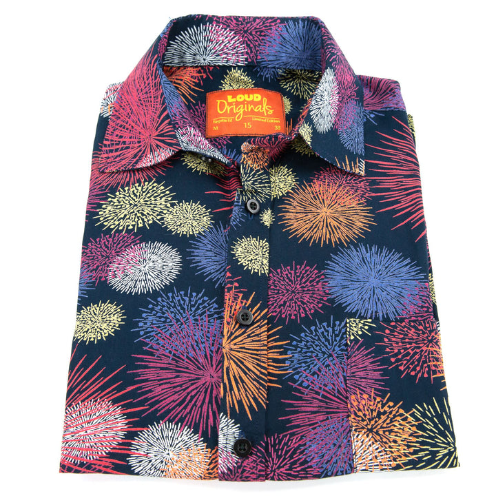 Regular Fit Short Sleeve Shirt - Fireworks