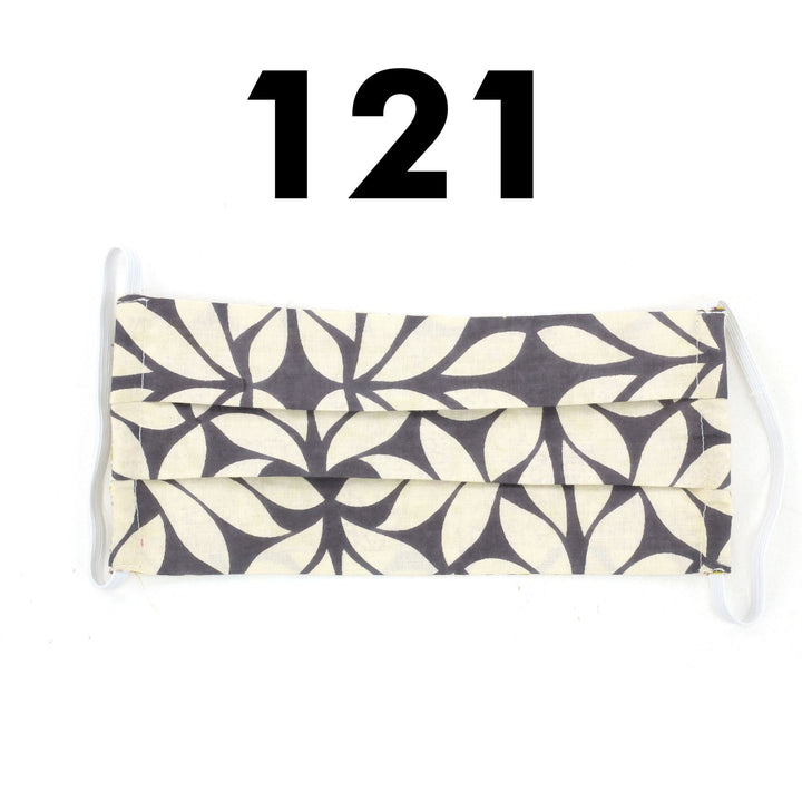 100% Cotton Handmade Pleated Face-Mask