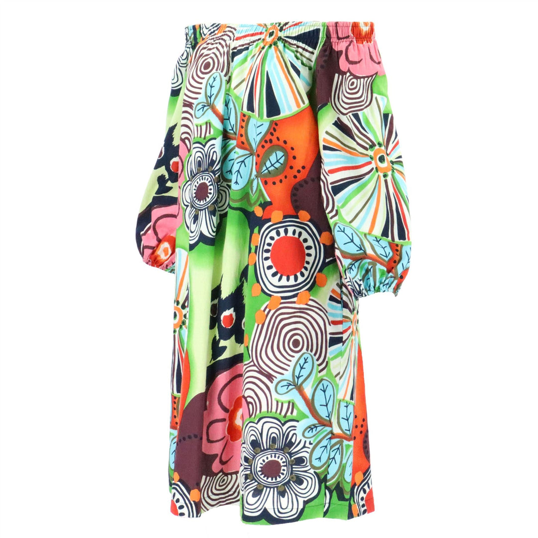 Off The Shoulder Dress - Floral Fairground