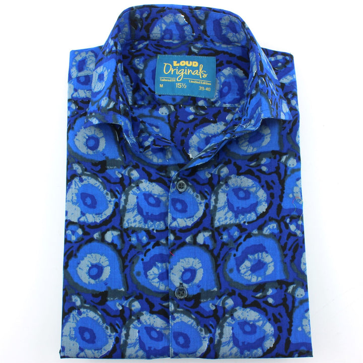 Tailored Fit Short Sleeve Shirt - Paint Splatter