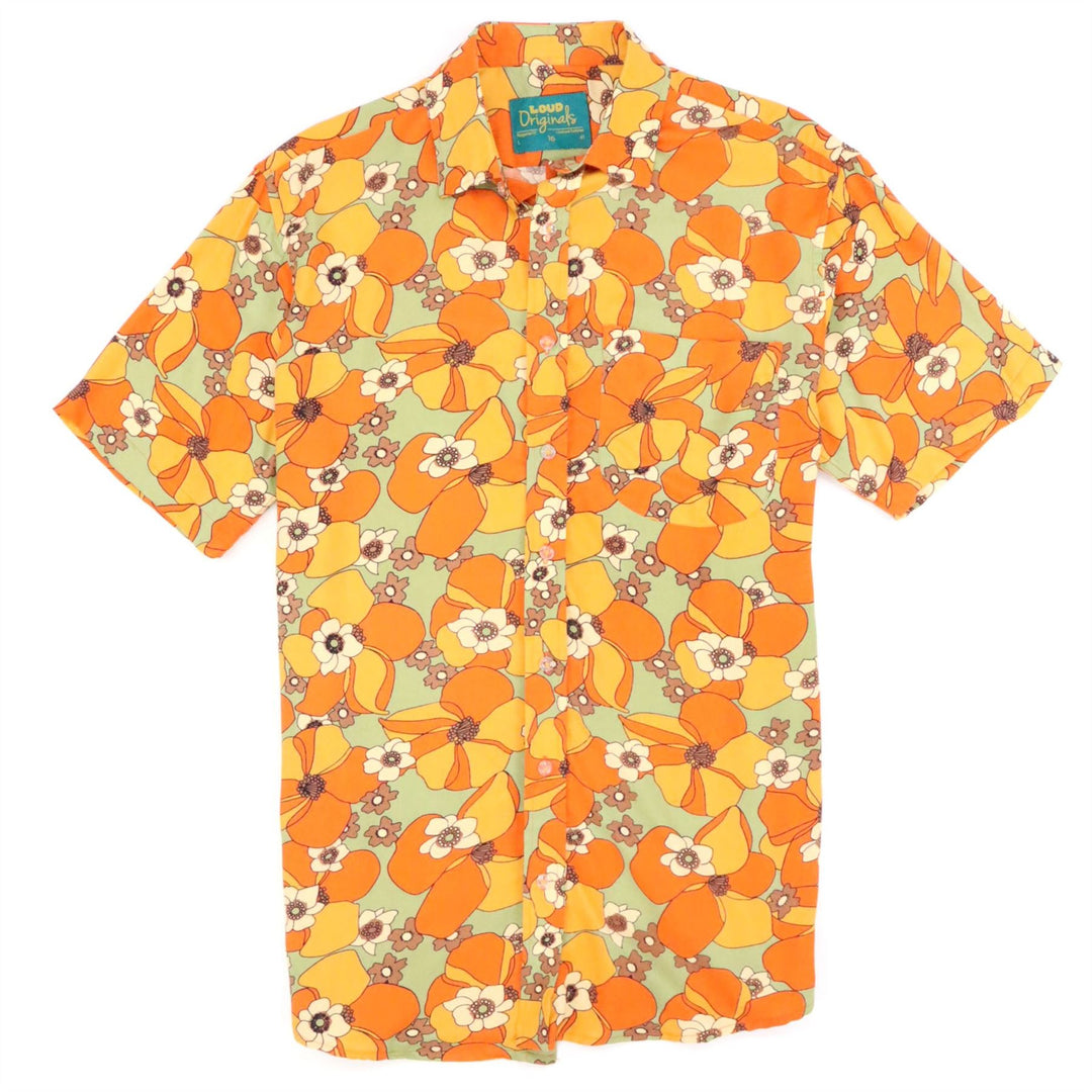 Regular Fit Short Sleeve Shirt - 70s Floral