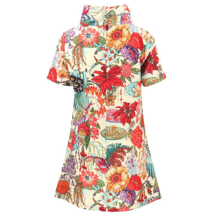 Sixties Shift Dress - Japanese Floral