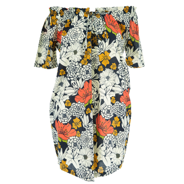 Tie Front Summer Dress - Super Floral