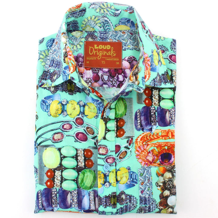 Slim Fit Long Sleeve Shirt - Jewellery