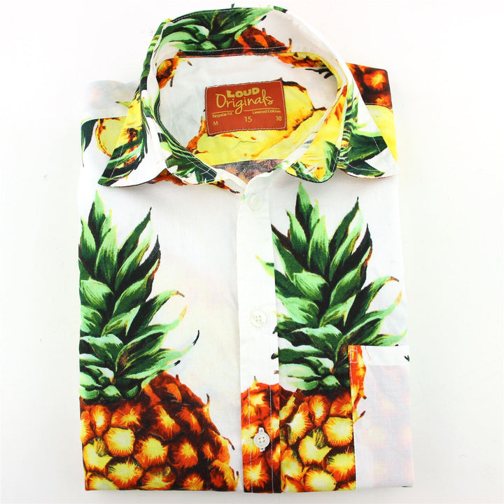 Regular Fit Short Sleeve Shirt - Pineapples