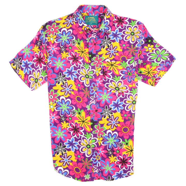 Regular Fit Short Sleeve Shirt - Flower Power