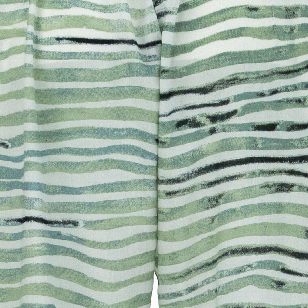 Loose Summer Trousers - Wavey Green