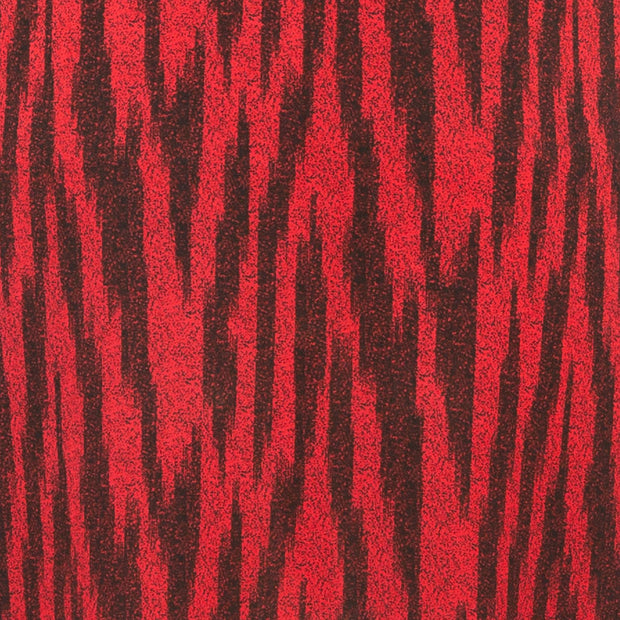 Mandarin Mini Dress - Red Zebra