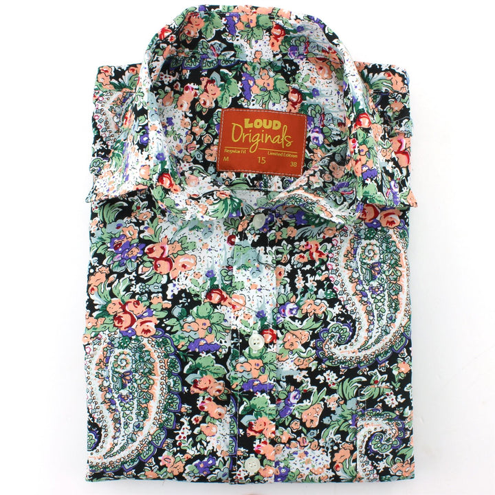 Regular Fit Short Sleeve Shirt - Paisley Floral