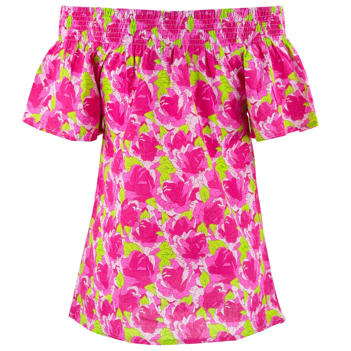 Shirred Super Top - Pink Floral