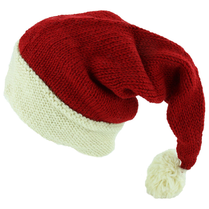 Wool Knit Santa Hat