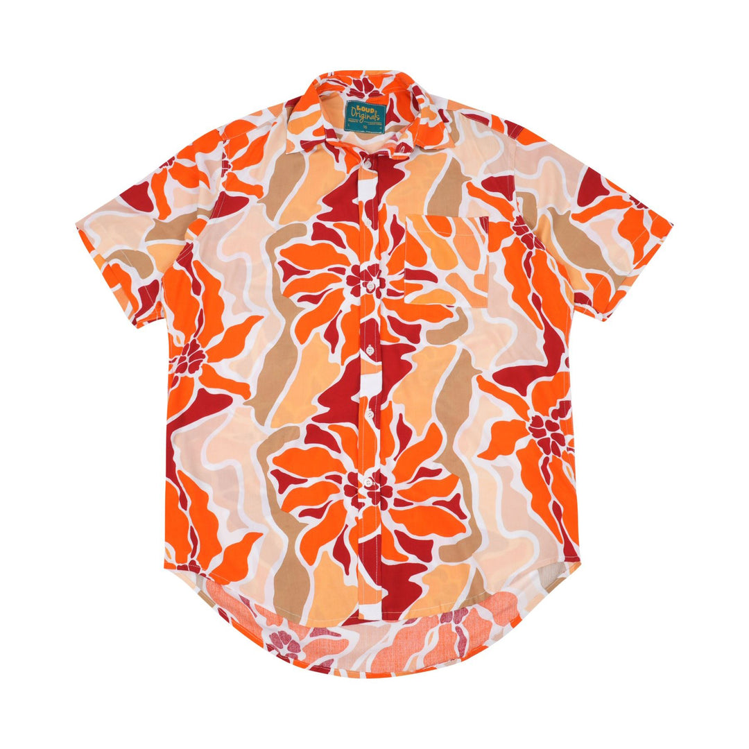 Regular Fit Short Sleeve Shirt - Salmon Reef