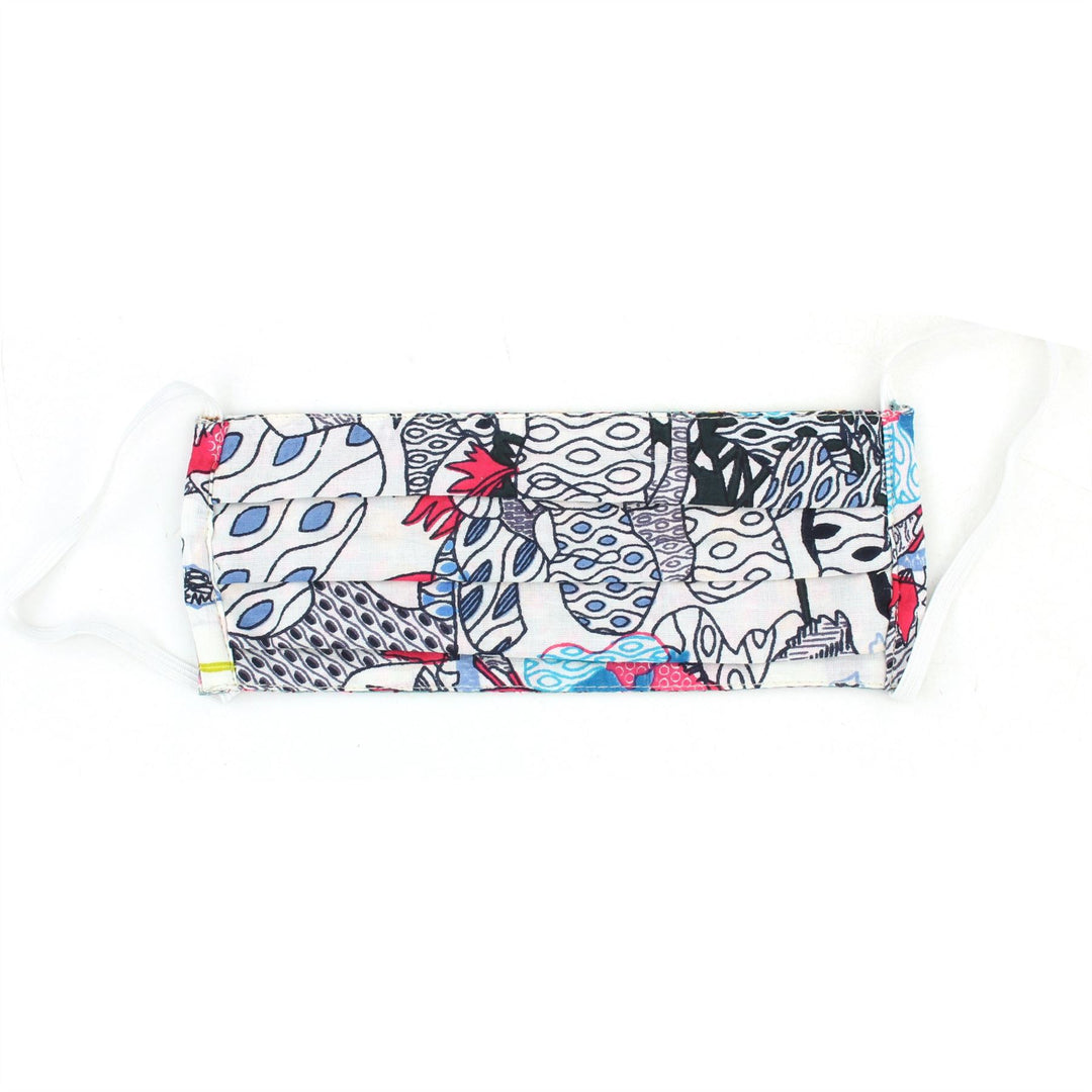 Handmade Pleated Cotton Face Mask - Pack of 5