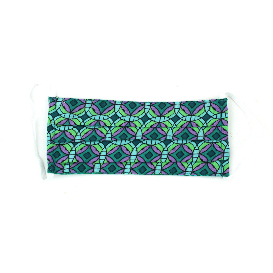 100% Cotton Handmade Pleated Face-Mask