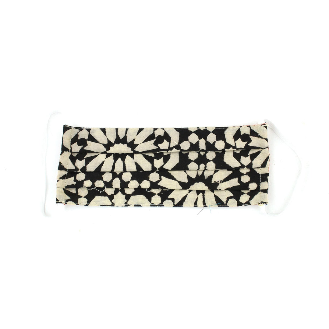 100% Cotton Handmade Pleated Face-Mask