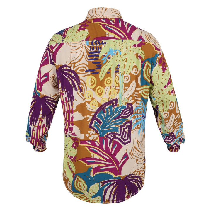 Regular Fit Long Sleeve Shirt - Electric Rainforest