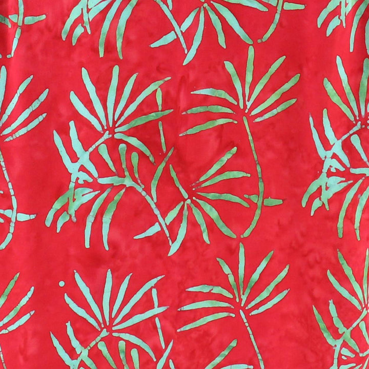 Loud Originals Regular Fit Short Sleeve Shirt - Tropical Leaf - Red