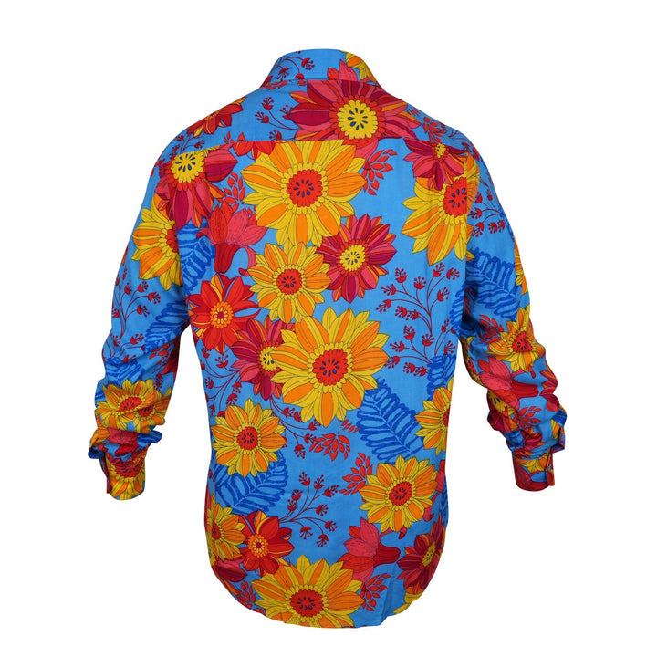 Regular Fit Long Sleeve Shirt - Blue Sky Meadow